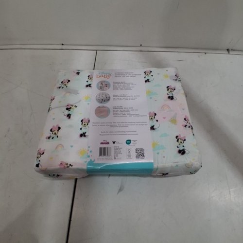 3PC DISNEY MINNIE MOUSE BABY BEDDING SET - CRIB SIZE - PINK image 5