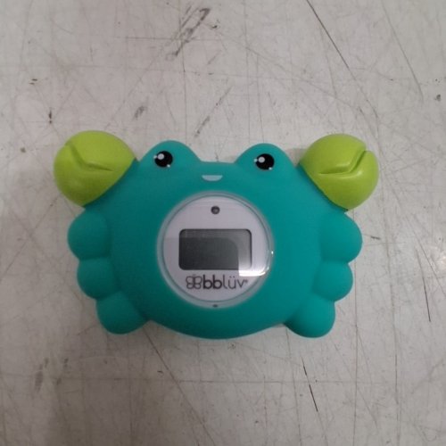 BBLUV KRAB WATER THERMOMETER AND BATH TOY - GREEN/BLUE image 2