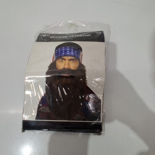 PATRIOTIC BEARDED HEADBAND - OSFM- BLUE/BLACK/BROWN (ITEM: 2016BEARDASST) image 3