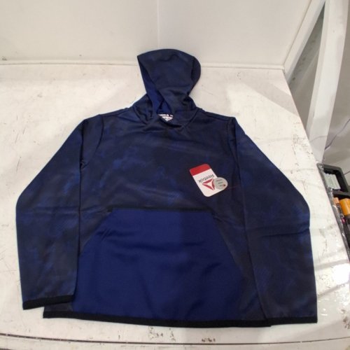 BOY'S REEBOK HOODED PULLOVER - SMALL ( 6-7 )- NAVY BLUE image 2