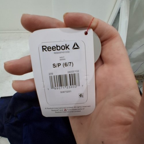 BOY'S REEBOK HOODED PULLOVER - SMALL ( 6-7 )- NAVY BLUE image 4