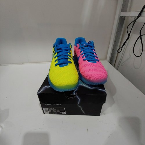 MEN'S NIKE JA 3 X KOOL AID BASKETBALL SHOES - 12 - LEMON VENOM / LIGHT GREEN SPARK / PINK BEAM / LIGHT PHOTO BLUE (STYLE: IW1159-700) image 2