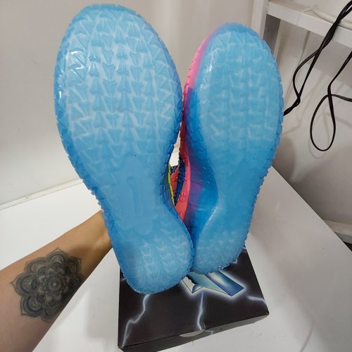 MEN'S NIKE JA 3 X KOOL AID BASKETBALL SHOES - 12 - LEMON VENOM / LIGHT GREEN SPARK / PINK BEAM / LIGHT PHOTO BLUE (STYLE: IW1159-700) image 3