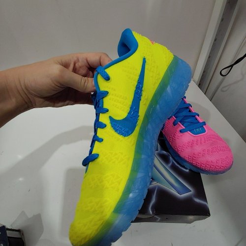 MEN'S NIKE JA 3 X KOOL AID BASKETBALL SHOES - 12 - LEMON VENOM / LIGHT GREEN SPARK / PINK BEAM / LIGHT PHOTO BLUE (STYLE: IW1159-700) image 6