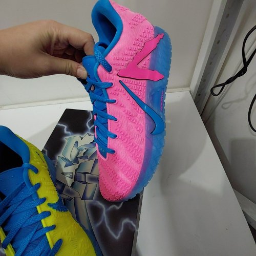 MEN'S NIKE JA 3 X KOOL AID BASKETBALL SHOES - 12 - LEMON VENOM / LIGHT GREEN SPARK / PINK BEAM / LIGHT PHOTO BLUE (STYLE: IW1159-700) image 9