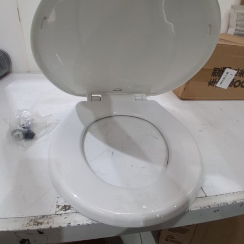 BEMIS ECONOMY PLASTIC TOILET SEAT - ROUND - WHITE (MODEL: 730SLEC 000) image 4