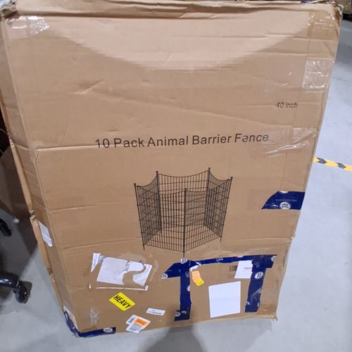 10 PANEL NO DIG DECORATIVE GARDEN FENCE OUTDOOR DOG BARRIER - 40" X 23" - BALCK image 2