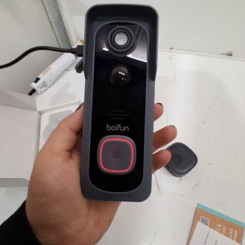 BOIFUN WIRELESS VIDEO DOORBELL - BLACK (MODEL: BELL J1) image 2