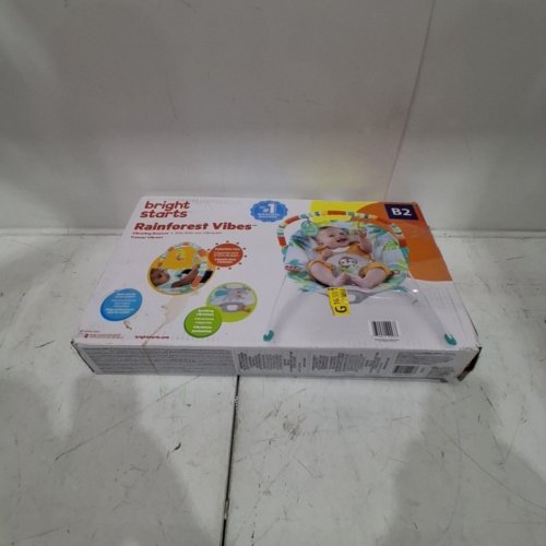 BABY BRIGHT STARTS NO SLIP BOUNCER SOOTHING VIBRATIONS INFANT SEAT - RAINFOREST VIBES - MULTICOLOUR - (MODEL: 12227-ES) image 5