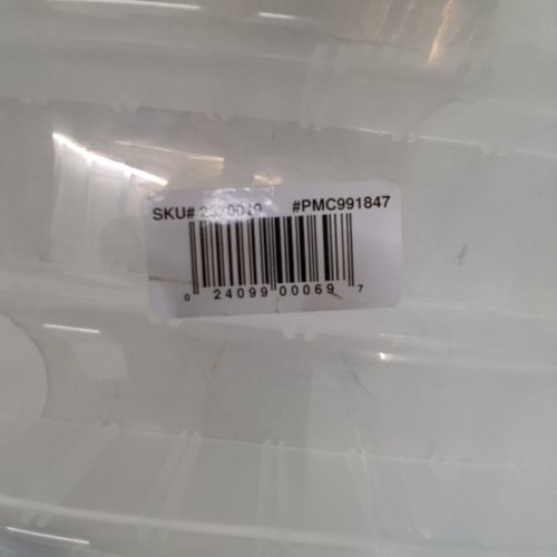 BPS PLASTIC STORAGE ORGANIZER TRAY - 8" X 14" - CLEAR image 2