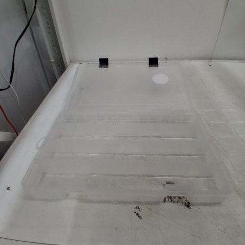 BPS PLASTIC STORAGE ORGANIZER TRAY - 8" X 14" - CLEAR image 3