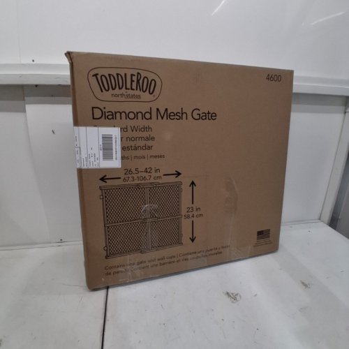 TODDLEROO BY NORTH STATES DIAMOND MESH GATE - 26.5" - 42" X 23" - WOOD (MODEL: 4600) image 4