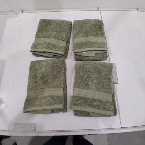 4PK SERENE HOME COLLECTION HAND TOWELS - 16" X 30" - GREEN (MODEL: 3414444) image 2