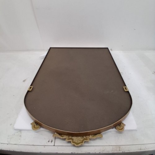 HQIJUN TRADITIONAL VINTAGE WALL MIRROR - 27" X 19" - GOLD/BRASS (MODEL: XD-002) image 3