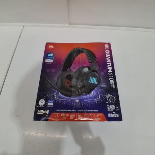JBL QUANTUM 610 WIRELESS OVER-EAR GAMING HEADSET WITH DETACHABLE MIC - BLACK (MODEL: 610) image 2