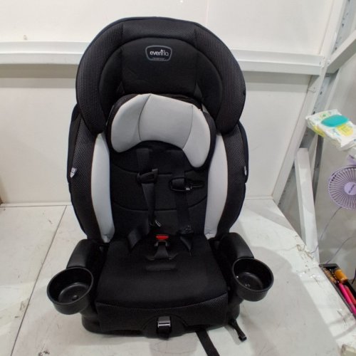 EVENFLO CHASE PLUS 2-IN-1 BOOSTER CAR SEAT FOR KIDS, 5-POINT HARNESS CONVERTS TO HIGH BACK BOOSTER - HURON/BLACK/GREY (MODEL: 30712344C) image 3