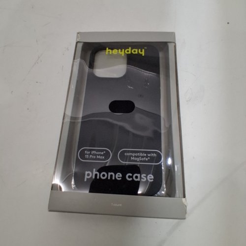 HEYDAY MAGSAFE SILICONE CASE FOR IPHONE 15 PRO MAX - BLACK image 3