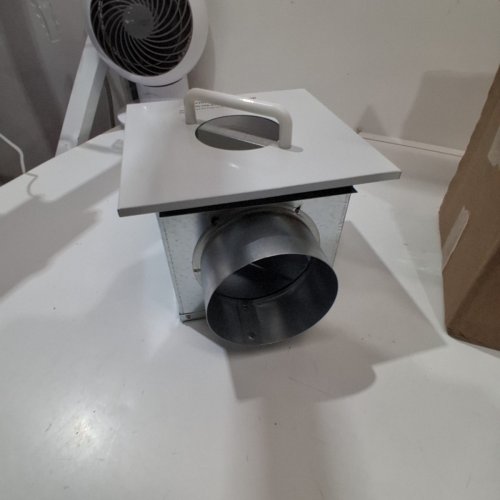 TJERNLUND LINT TRAP FOR DRYER BOOSTER FANS - WHITE/GREY (MODEL: LT4) image 3