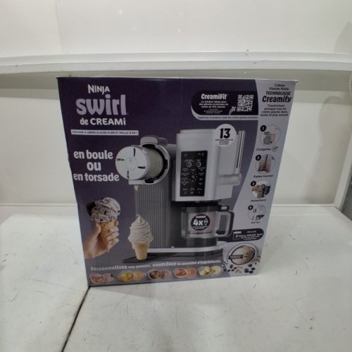 NINJA CREAMI SWIRL 13-IN-1 SOFT SERVE ICE CREAM AND FROZEN TREAT MACHINE - BLACK/GREY/SILVER (MODEL: NC701C) image 9
