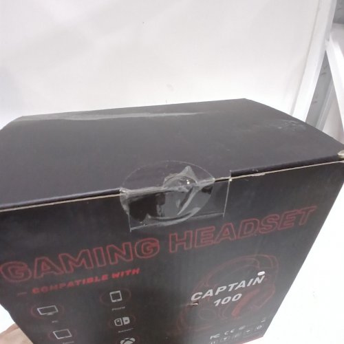GMRPWNAGE WIRELESS BLUETOOTH NOISE CANCELING GAMING HEADSET - RED / BLACK (MODEL: CAPTAIN 100) image 3