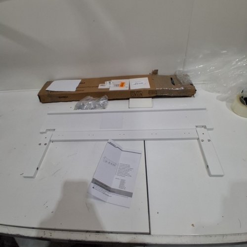 SMIBUY WALL MOUNTED COAT RACK WITH SHELF - 32" X 6" - WHITE image 2