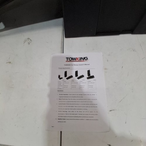 2PK TOWKING HEAVY DUTY CAR RAMPS FOR OIL CHANGES AND LIFT - 35.6" X 12" X 7" - 6500LB MAX PER RAMP - BLACK (MODEL: CR992002) image 3