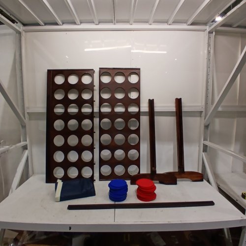 GOSPORTS GIANT 4-IN-A-ROW GAME SET - 4FT BROWN (MODEL: CF-4-02-BROWN) image 3