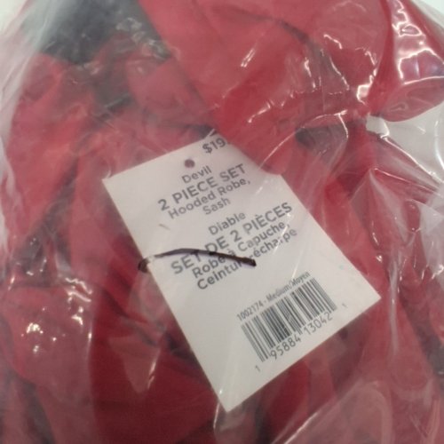 2PC MEN'S RUBIES DEVIL COSTUME - MEDIUM (32-34) - RED (STYLE: DEVIL / DIABLE) image 3