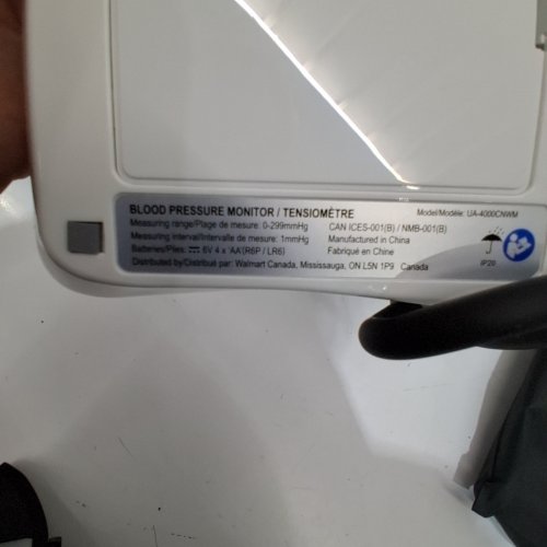 EQUATE 4000 SERIES BLOOD PRESSURE MONITOR - WHITE image 4