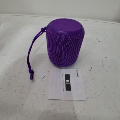 NOTABRICK BLUETOOTH SPEAKER WITH STEREO BASS - 15 HOUR LISTENING TIME - 15W 4.5" X 3.5" - PURPLE (MODEL: KI) image 4