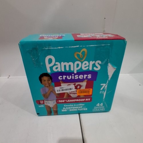 44PK PAMPERS PULL ON CRUISERS 360˚ FIT DISPOSABLE BABY DIAPERS WITH STRETCHY WAISTBAND - SIZE 7 image 3