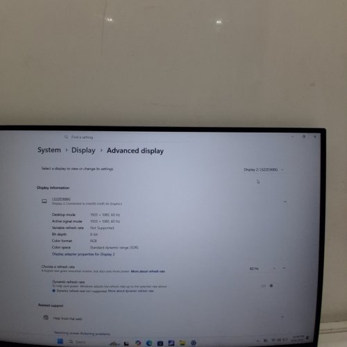 SAMSUNG ESSENTIAL MONITOR S3 FHD MONITOR WITH 100 HZ REFRESH RATE, IPS PANEL, 5 MS, GAME MODE, SUPER SLIM DESIGN, TILT ADJUSTMENT - 22" - BLACK (MODEL: S22D300GAN) image 2