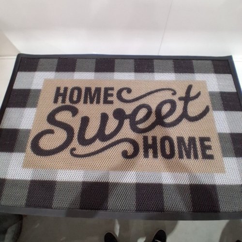 LUMI HOME SWEET HOME NON-SLIP DOOR MAT - 31"X47" - BLACK/WHITE/BEIGE image 2