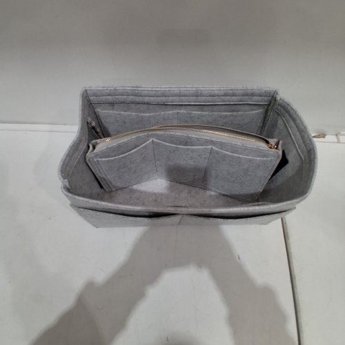 PURSE ORGANIZER INSERT - 12" X 8" X 8" - GRAY image 2