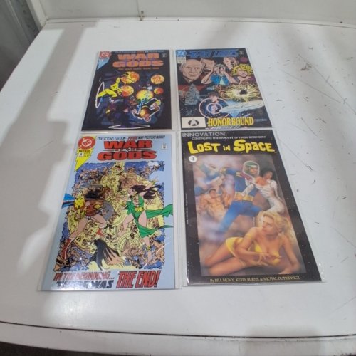 4 ASSTD INNOVATION, AND DC COMIC BOOKS - LOST IN SPACE #4, STAR TREK THE NEXT GENERATION #29, WAR OF THE GODS #3, #4 - VARIOUS AUTHORS image 2