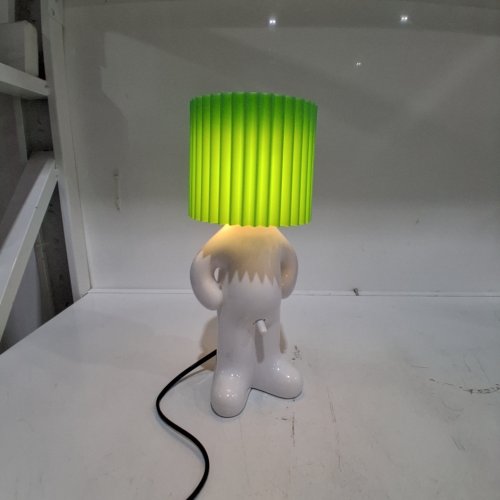 SHY BOY SHOW CORDED TABLE LAMP WITH TOUCH CONTROL - WHITE/GREEN image 2