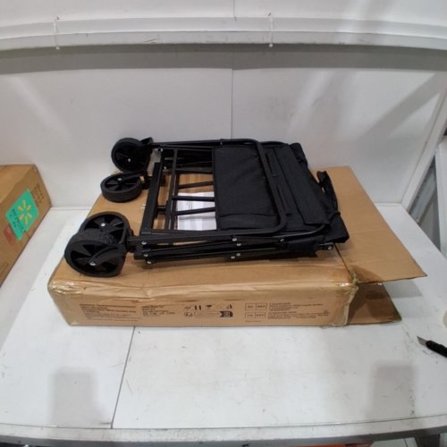 VEVOR COLLAPSIBLE FOLDING WAGON - 220LBS - 19.5" X 29.5" - BLACK (MODEL: W11) image 2