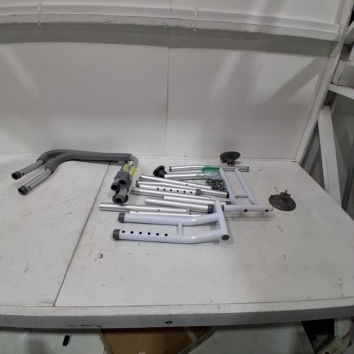 DEPANGO ADJUSTABLE TOILET SAFETY RAILS - 330LB WEIGHT CAPACITY - GREY (MODEL: DP-010) image 2