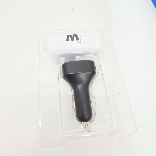 JUST WIRELESS BLUETOOTH FM TRANSMITTER WITH USB-A AND USB-C CHARGING PORTS AND BASS BOOSTER - 30W - BLACK (MODEL: 20088) image 3