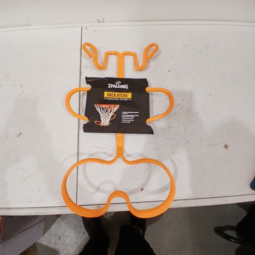 SPALDING BACK ATCHA BASKETBALL HOOP REBOUND RETURN SYSTEM - ORANGE image 2