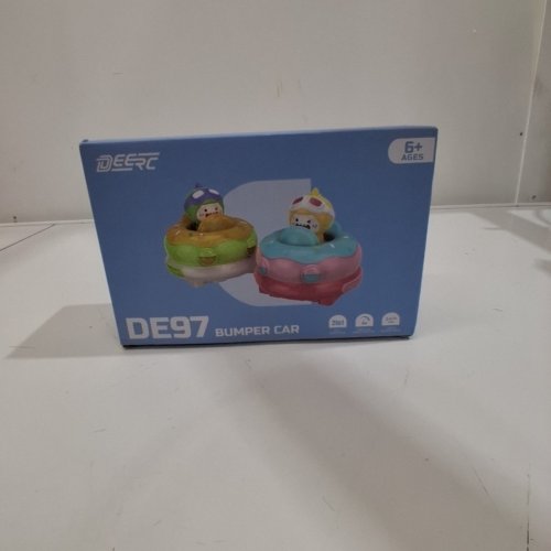 2PK DEERC REMOTE CONTROL RC BUMPER CAR TOY SET WITH 360° ROTATION - MULTICOLORED (MODEL: DE97) image 2