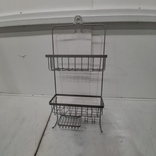 THRESHOLD HANGING BATHROOM SHOWER CADDY - 24" - GREY image 2
