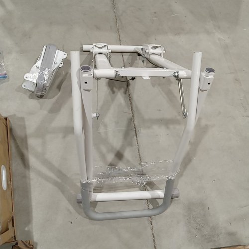VERTICAL CLIMBER FOR HOME GYM FULL BODY EXERCISE WITH EXTENDED STEP RANGE, ADJUSTABLE HEIGHT HANDLEBAR - 57" X 33.5" X 17.5" - WHITE image 4