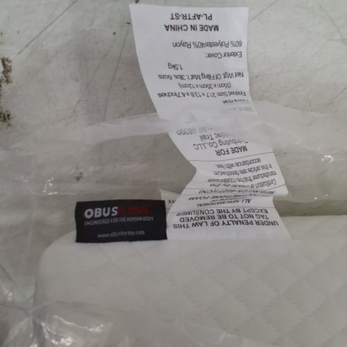 OBUSFORME MEMORY FOAM NECK PILLOW - STANDARD - WHITE image 3