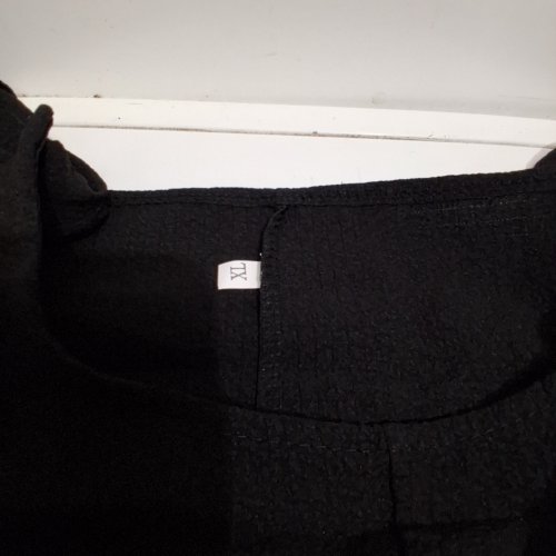 WOMEN'S OVERALL ROMPER WITH POCKETS - EXTRA LARGE - BLACK image 3