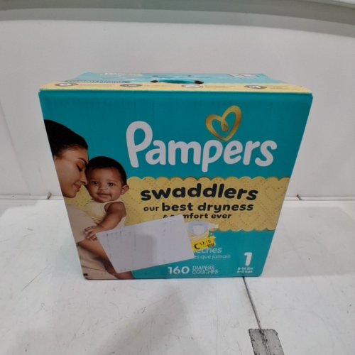 160PK PAMPERS SWADDLERS DIAPERS - SIZE 1 - 8-14LB image 3