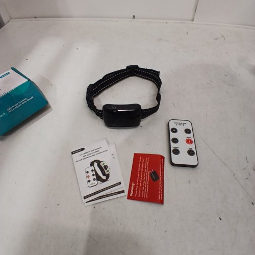 AMDOHAI ANTI BARK TRAINING COLLAR FOR DOG WITH REMOTE - 4 TRAINING MODES, RECHARGEABLE - BLACK image 2