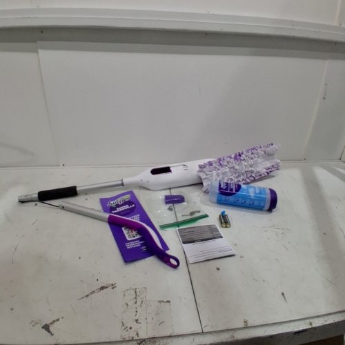 SWIFFER POWERMOP SUPER MULTI-SURFACE MOP & MOP PAD - PURPLE/WHITE image 2