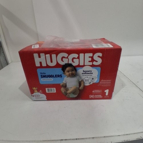 96 PK HUGGIES LITTLE SNUGGLERS BABY DIAPERS - SIZE 1 image 2