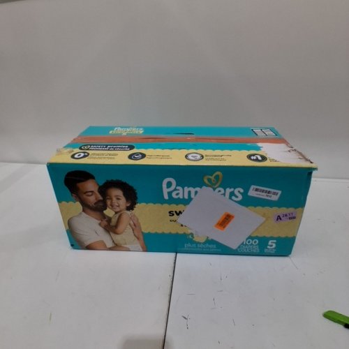 100PK PAMPERS SWADDLERS 100% LEAKPROOF DISPOSABLE BABY DIAPERS - SIZE 5 image 3